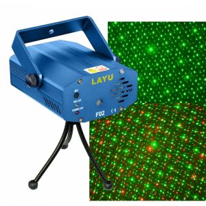 Žalios ir raudonos spalvos lazerinis projektorius
