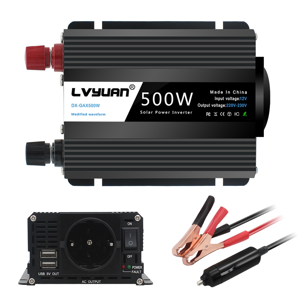 Įtampos keitiklis – inverteris 12V-220V 500W