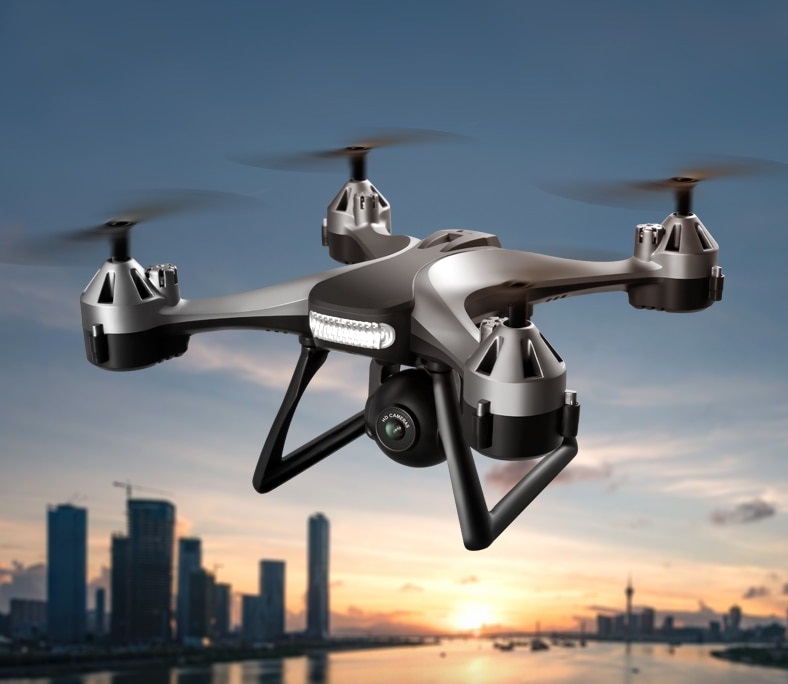 Dronas J801 su dviejomis kameromis ir WiFi