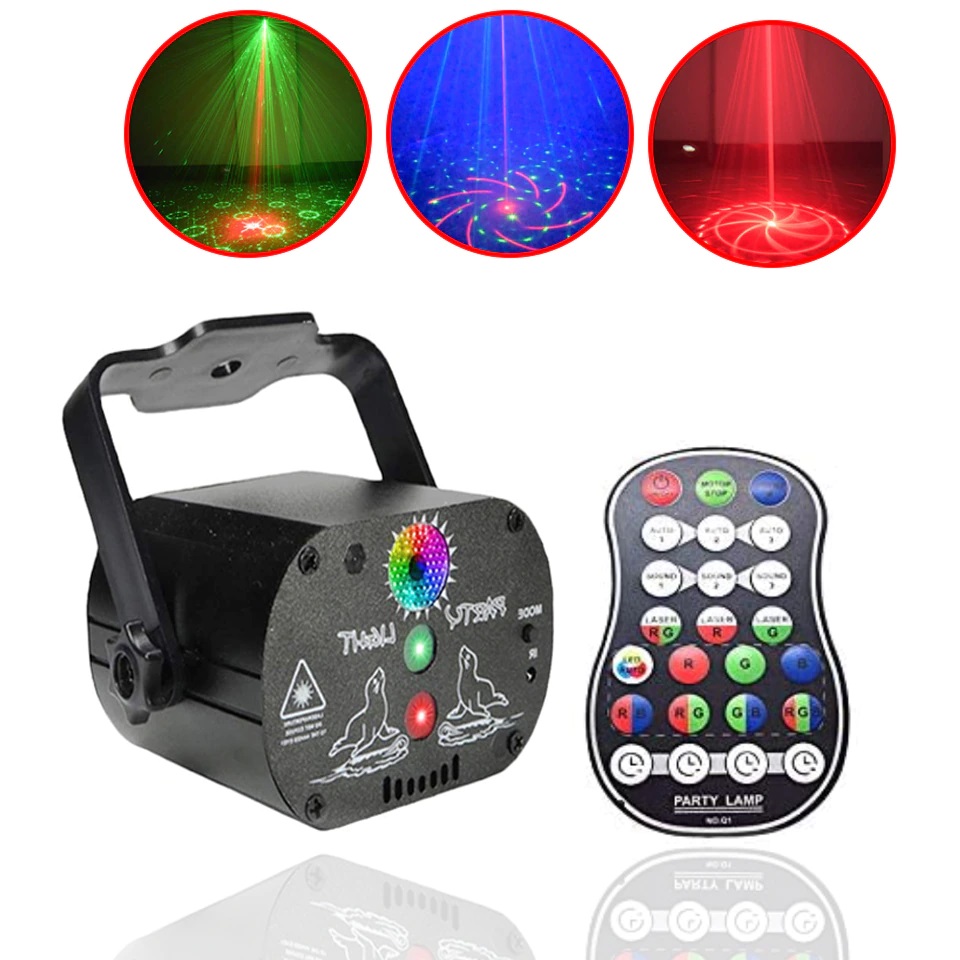Spalvotas lazerinis projektorius LED disco