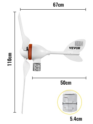 Vėjo jėgainės generatorius, elektrinės komplektas 300w - Image 2
