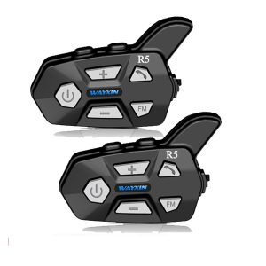 Dviguba Bluetooth laisvų rankų įranga motociklui R5