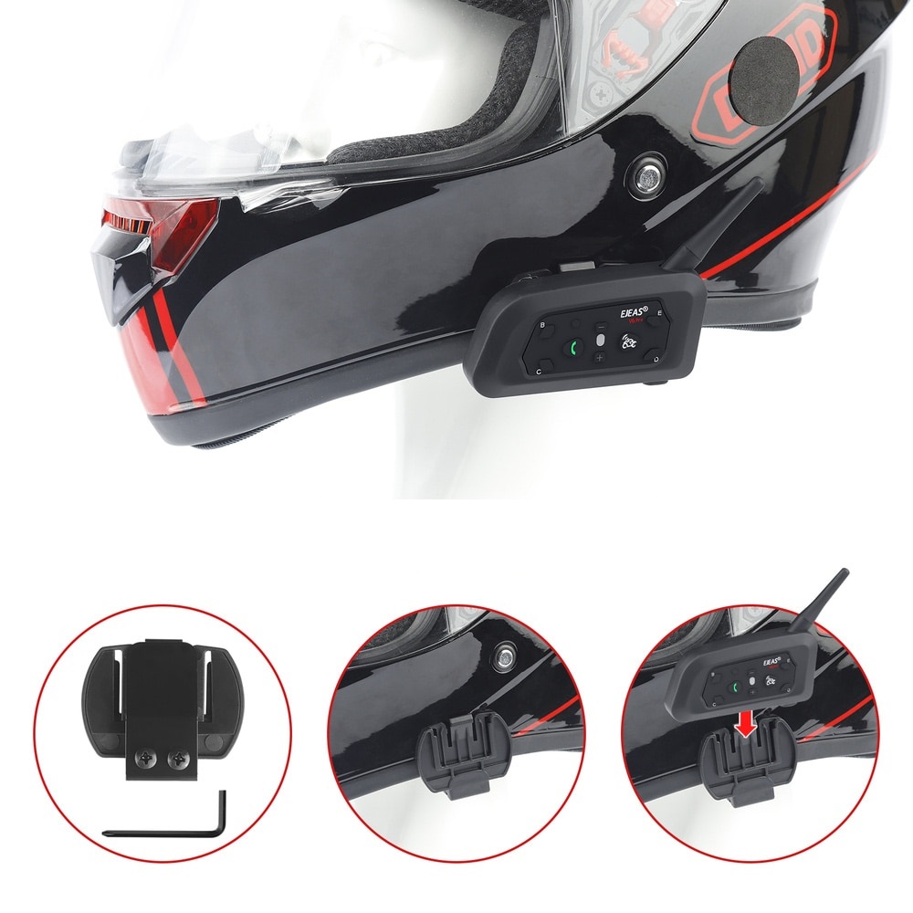 Dviguba Bluetooth laisvų rankų įranga motociklui V6 PRO - Image 3