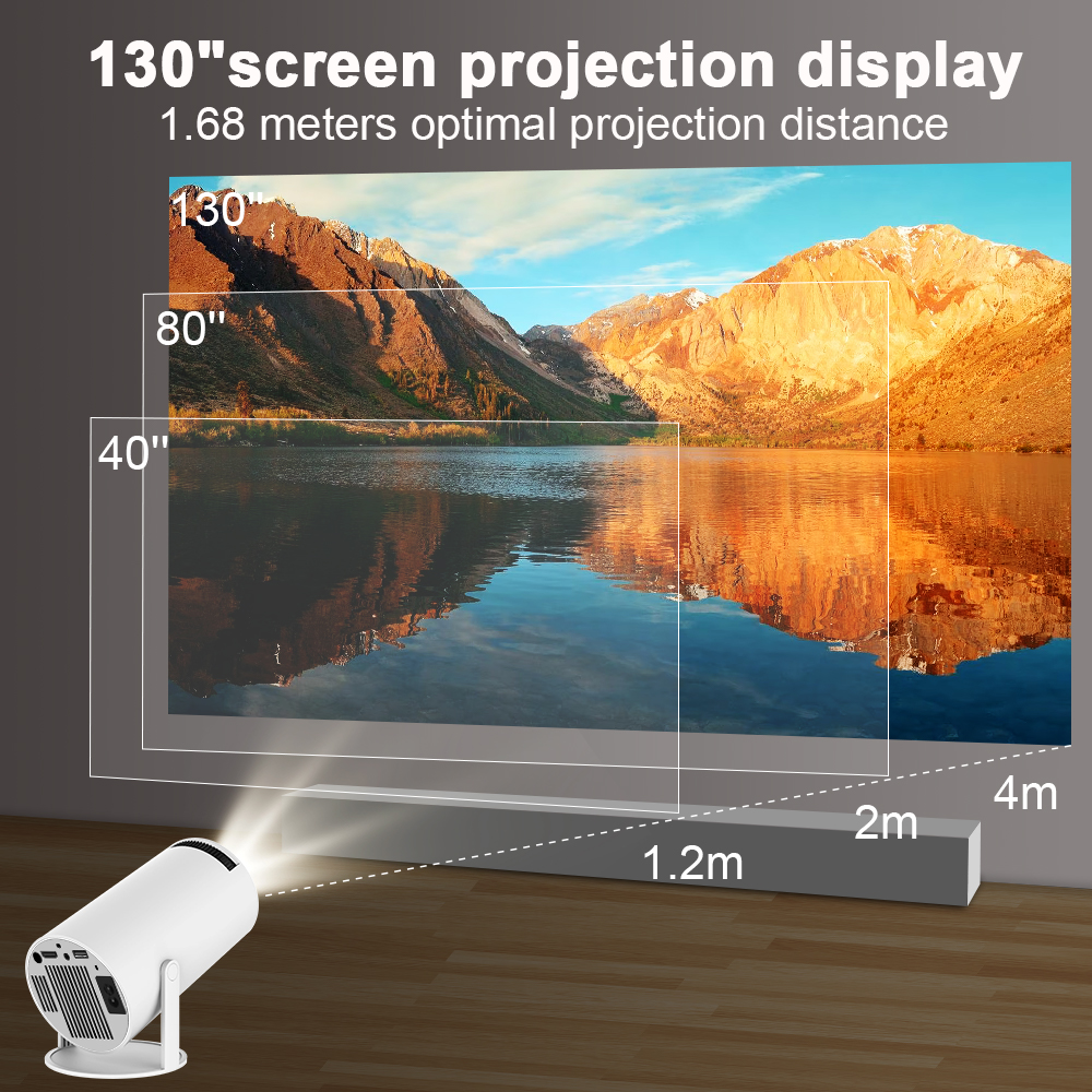 Led projektorius Magcubic su WiFi youtube, netflix HD - Image 7