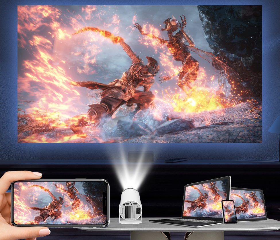Led projektorius Magcubic su WiFi youtube, netflix HD - Image 3
