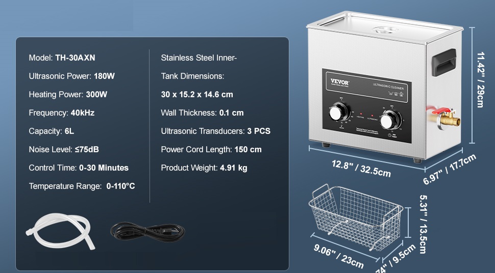 Ultragarsinė vonelė 6l 180W - Image 2