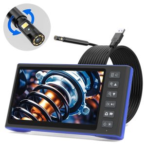 PTZ Endoskopine kamera 5m 9mm su trijomis kameromis ir LCD
