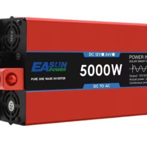 Įtampos keitiklis – inverteris 24V-220V 5000W pilno sinuso su pulteliu
