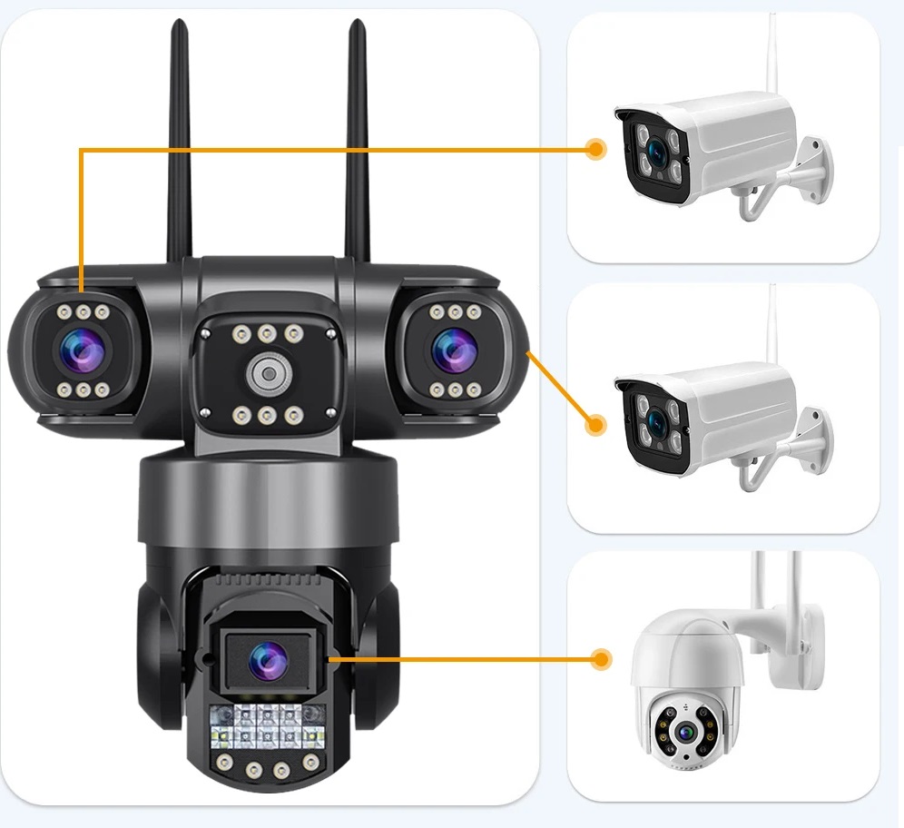 Sekiojanti kamera su Trimis objektyvais ir WiFi 12mp - Image 5