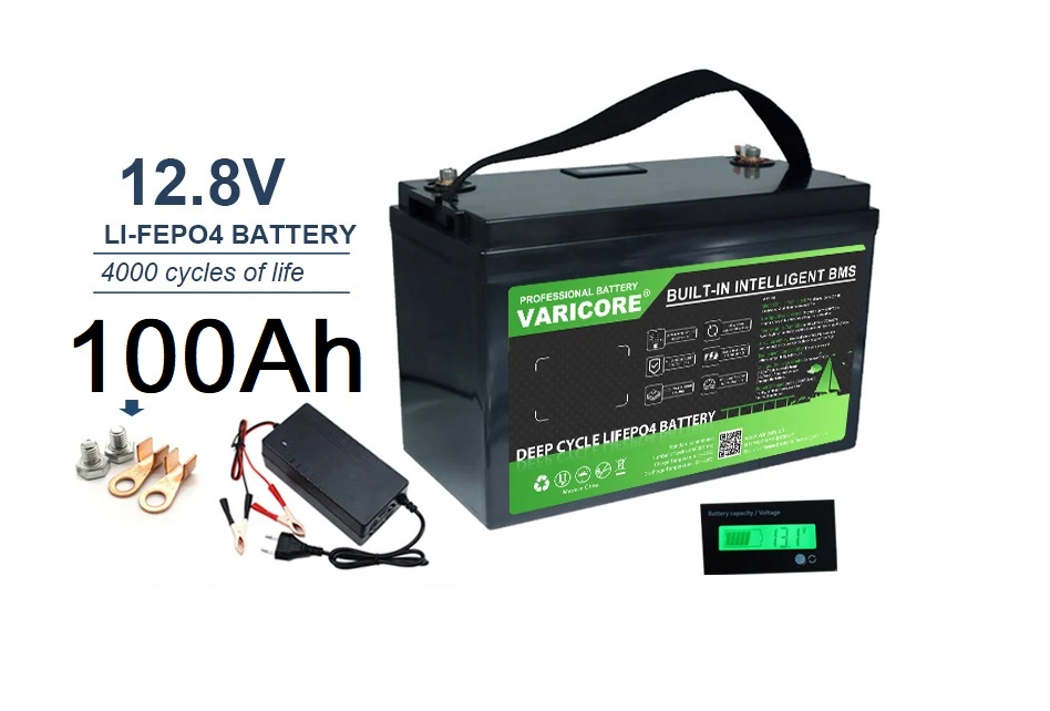 VariCore 12V LiFePO4 100Ah akumuliatorius – baterija su krovikliu