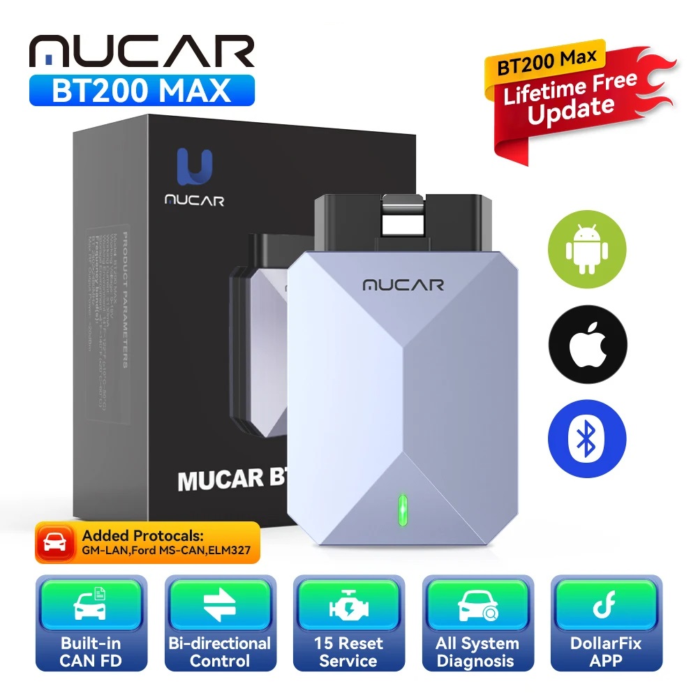 THINKCAR MUCAR BT200MAX universali diagnostikos įranga